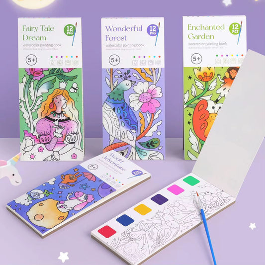 Mini Watercolor Book for Kids