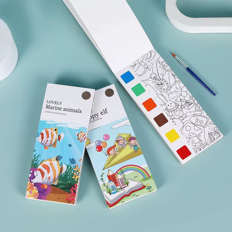 Mini Watercolor Book for Kids