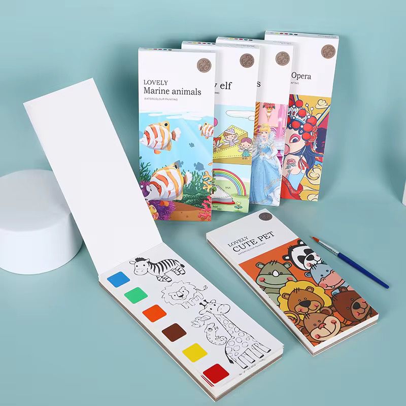 Mini Watercolor Book for Kids