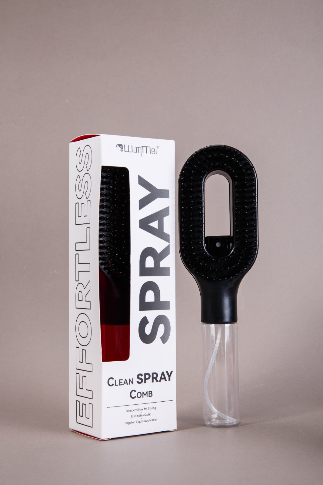 2-in-1 Spray Hair Brush | Anti-Static Detangling Mist Comb