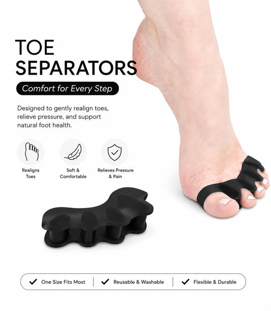 Pro Toe Separators – Foot Spacer for Comfort