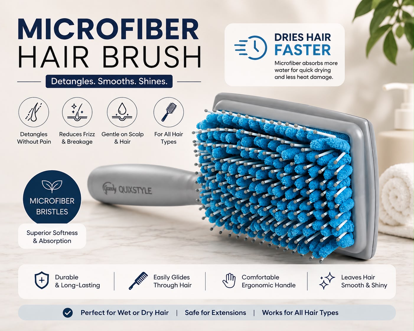 Microfiber Hair Brush